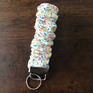 Scrunchie Keychain Wristlet Sprinkles